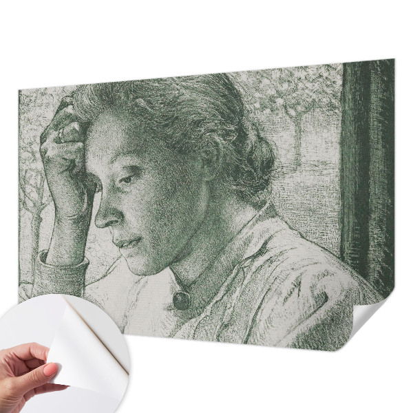 Papel de parede autocolante Mulher reflexiva