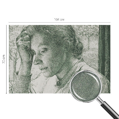 Papel de parede autocolante Mulher reflexiva