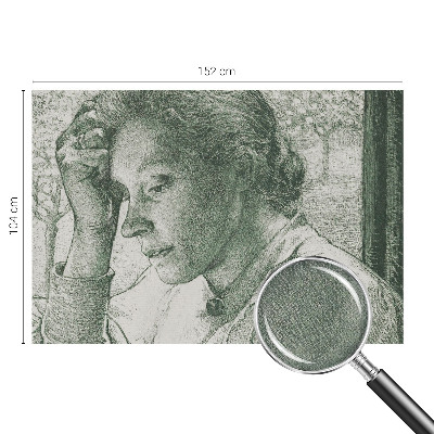 Papel de parede autocolante Mulher reflexiva