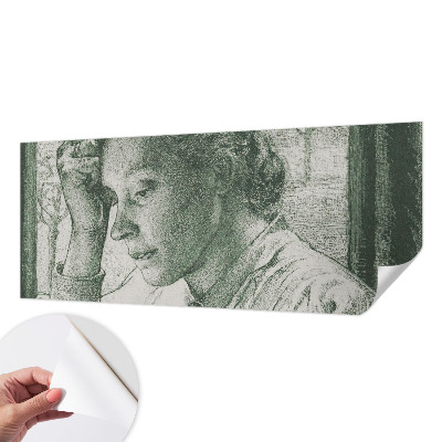 Papel de parede autocolante Mulher reflexiva