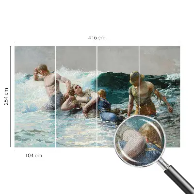 Papel de parede para criança com estampa de combate naval