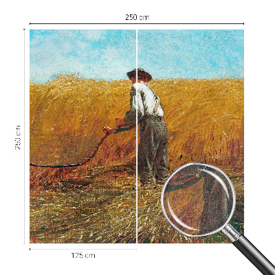 Papel de parede autocolante para sala Colheita ao sol