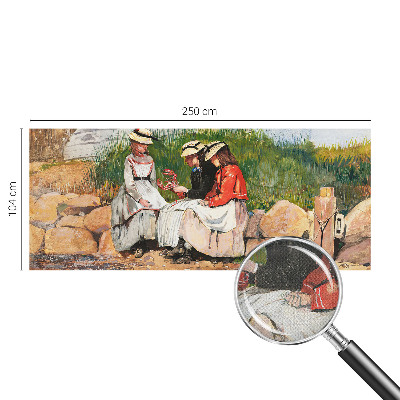 Autocolante de parede fotográfico com imagem temática de férias de verão