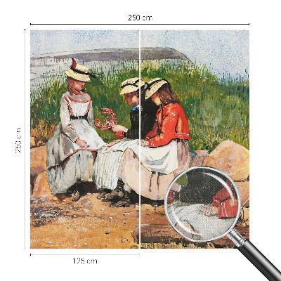 Autocolante de parede fotográfico com imagem temática de férias de verão
