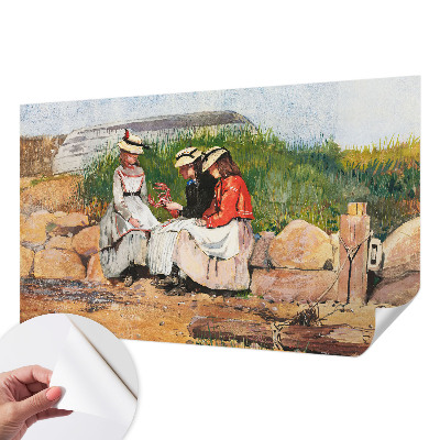 Autocolante de parede fotográfico com imagem temática de férias de verão