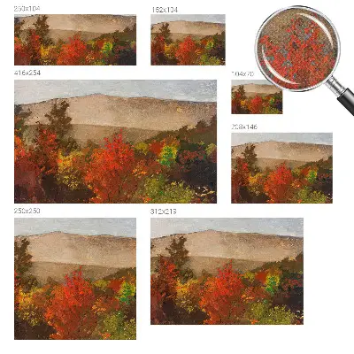 Papel de parede autocolante para quarto com estampa Panorama de outono