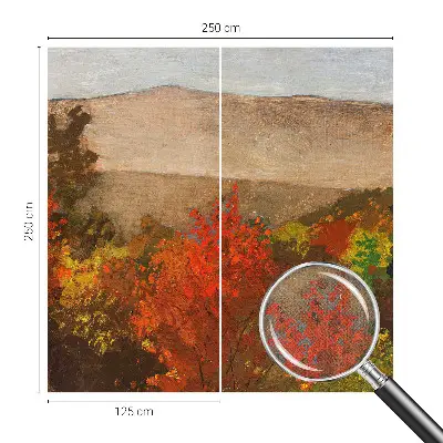 Papel de parede autocolante para quarto com estampa Panorama de outono