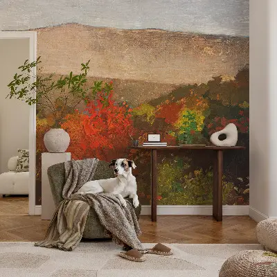 Papel de parede autocolante para quarto com estampa Panorama de outono