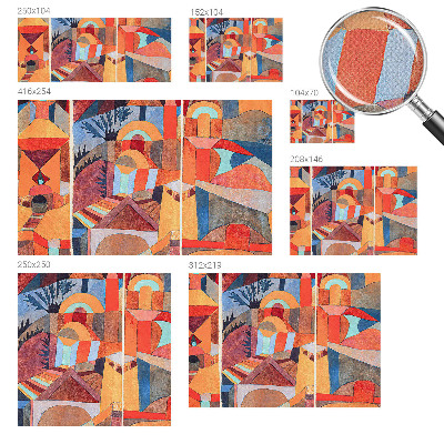 Papel de parede autocolante com padrão de mosaico colorido