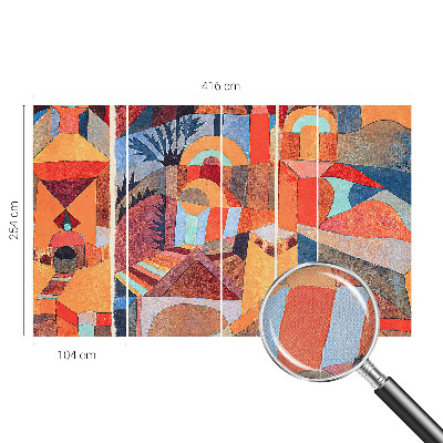 Papel de parede autocolante com padrão de mosaico colorido