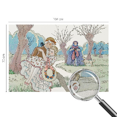 Papel de parede 3D Cena romântica