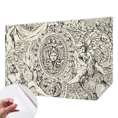 Papel de parede para criança com uma profusão de ornamentos