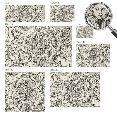 Papel de parede para criança com uma profusão de ornamentos