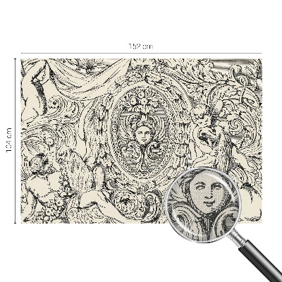 Papel de parede para criança com uma profusão de ornamentos