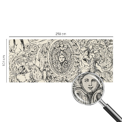 Papel de parede para criança com uma profusão de ornamentos