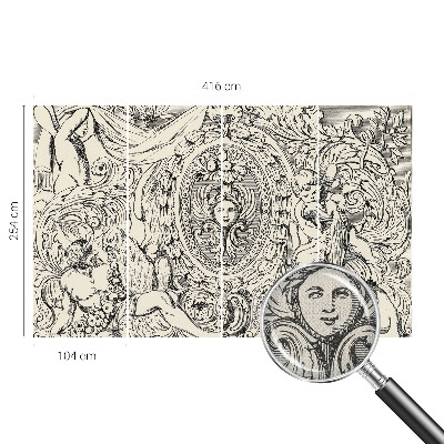 Papel de parede para criança com uma profusão de ornamentos