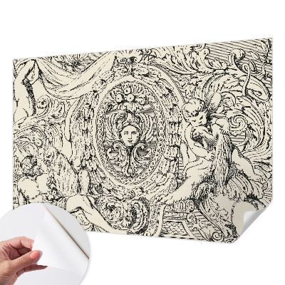 Papel de parede para criança com uma profusão de ornamentos