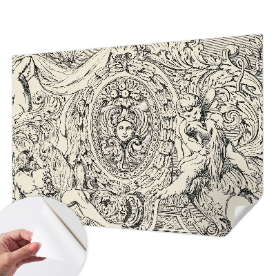 Papel de parede para criança com uma profusão de ornamentos