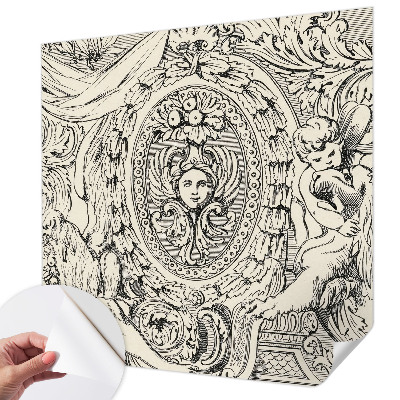 Papel de parede para criança com uma profusão de ornamentos