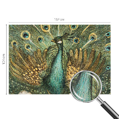 Papel de parede 3D Pavão majestoso