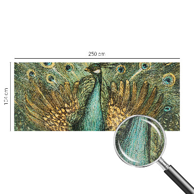 Papel de parede 3D Pavão majestoso