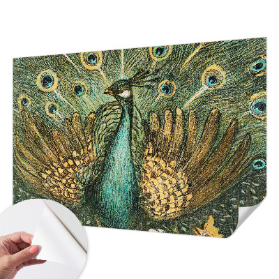 Papel de parede 3D Pavão majestoso