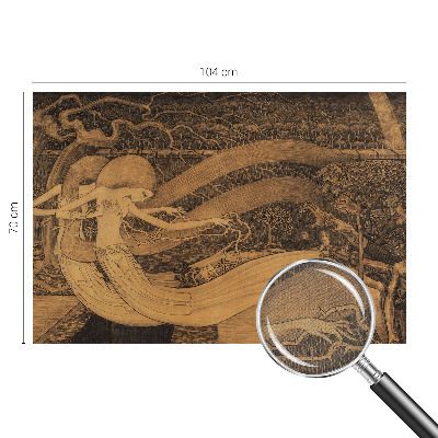 Papel de parede para criança com personagens surrealistas
