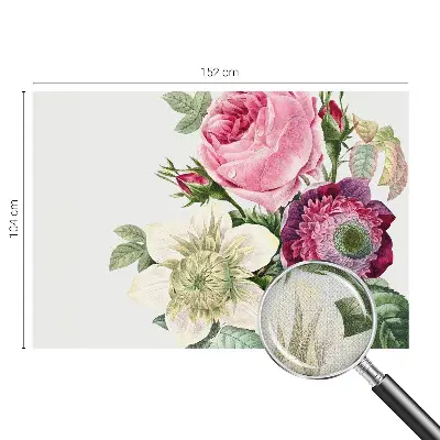 Autocolante de parede fotográfico com motivo de buquê de flores