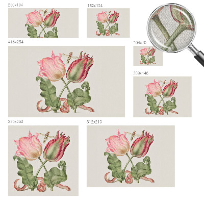 Papel de parede autocolante para quarto Beleza da tulipa