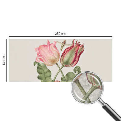Papel de parede autocolante para quarto Beleza da tulipa