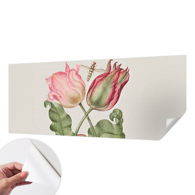 Papel de parede autocolante para quarto Beleza da tulipa