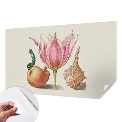 Papel de parede infantil com estampa 'Simbiose Natural' para quarto infantil