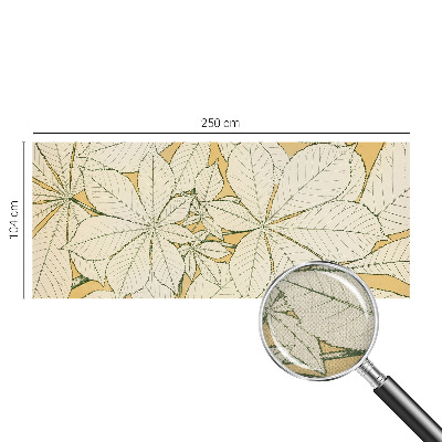 Papel de parede autocolante para quarto Folhas de castanheiro