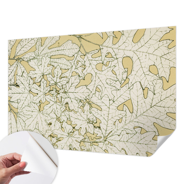 Papel de parede autocolante para sala Folhas de árvore