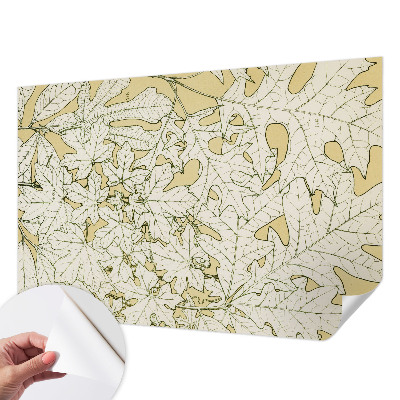 Papel de parede autocolante para sala Folhas de árvore