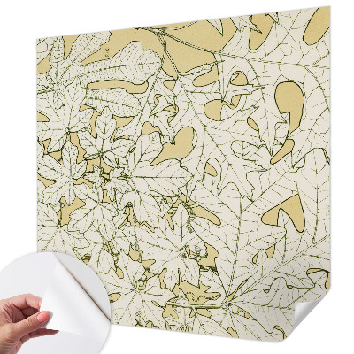 Papel de parede autocolante para sala Folhas de árvore