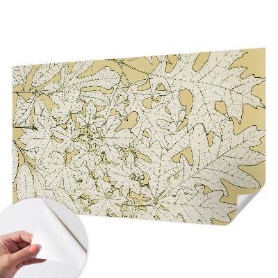 Papel de parede autocolante para sala Folhas de árvore