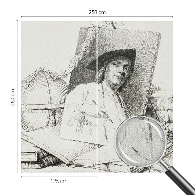Papel de parede para criança Retrato artístico