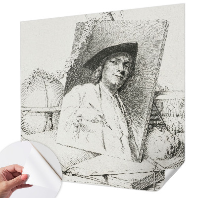 Papel de parede para criança com retrato artístico