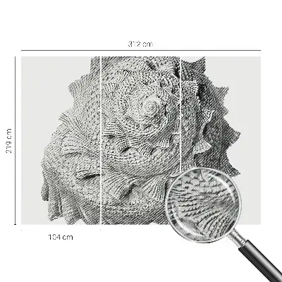 Papel de parede infantil da arte da natureza
