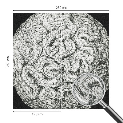 Papel de parede 3D Estrutura esférica