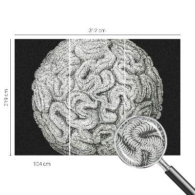 Papel de parede 3D Estrutura esférica