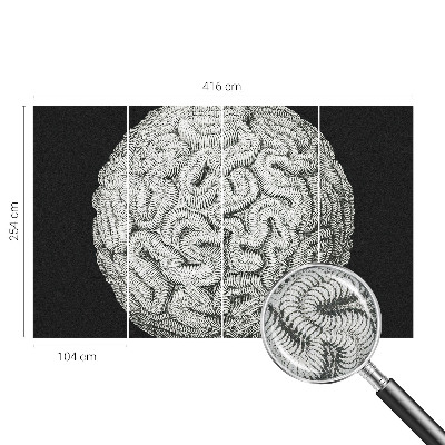 Papel de parede 3D Estrutura esférica