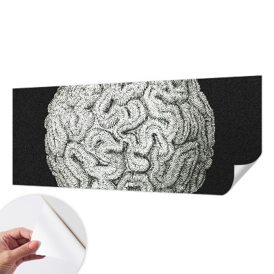 Papel de parede 3D com padrão de estrutura esférica