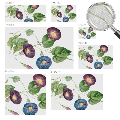 Papel de parede autocolante Elegância floral