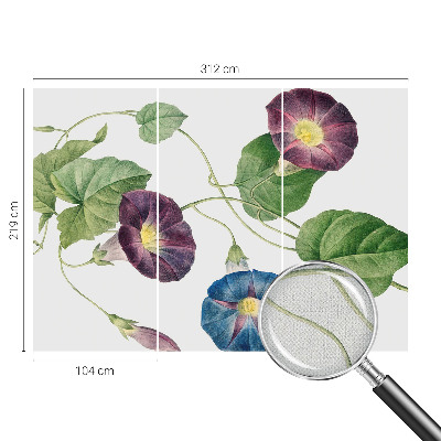 Papel de parede autocolante com padrão floral elegante