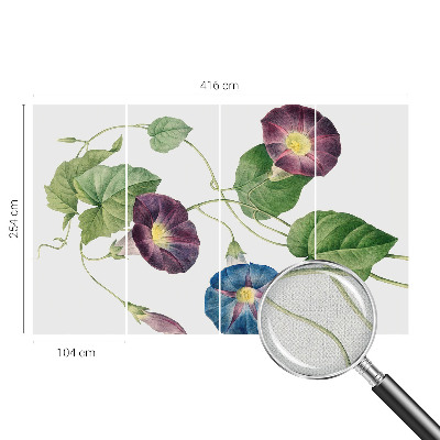 Papel de parede autocolante com padrão floral elegante