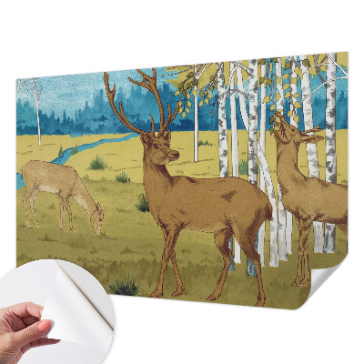 Papel de parede autocolante para sala com estampa 