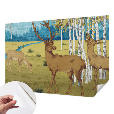 Papel de parede autocolante para sala com estampa 