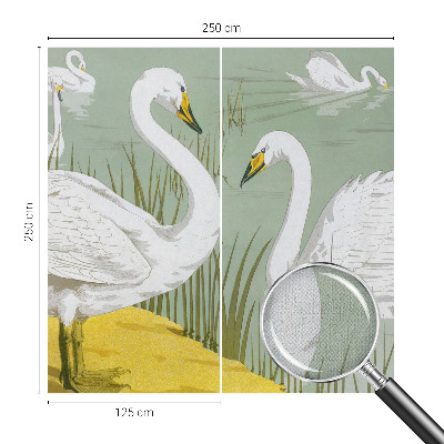Papel de parede infantil Lago dos Cisnes